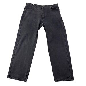 Harley-Davidson Mens 38x30 Black Jeans Straight Leg Biker Denim 99023-05VM Moto